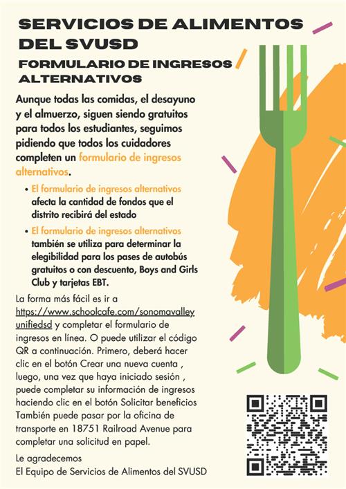 Formulario de ingresos alternativos